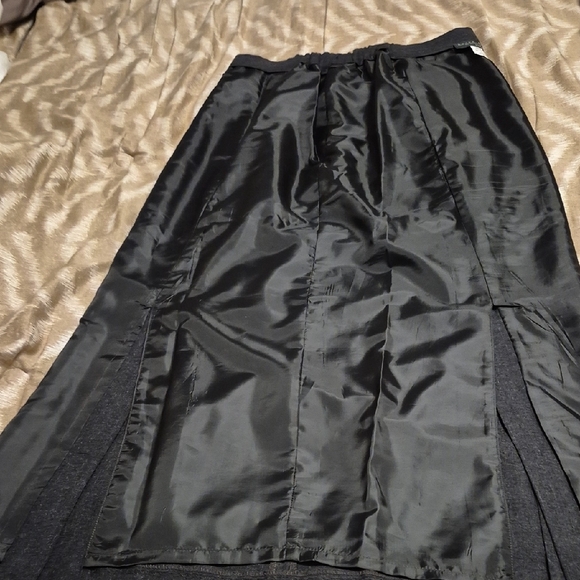 Vintage Elegant Gray Harve Benard Wool Long Skirt Size 14W - Picture 7 of 10